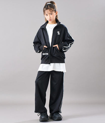 R+S吸水速乾付きラインジャージブルゾン 914-7318