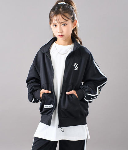 R+S吸水速乾付きラインジャージブルゾン 914-7318