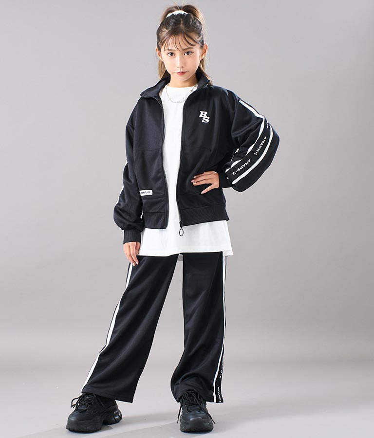 R+S吸水速乾付きラインジャージブルゾン 914-7318