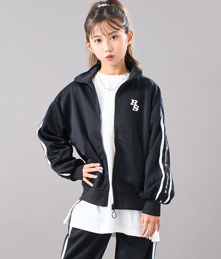 R+S吸水速乾付きラインジャージブルゾン 914-7318