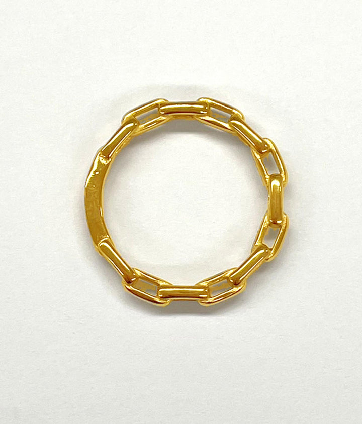 金属アレルギー対応 ステンレス チェーン デザイン リング
