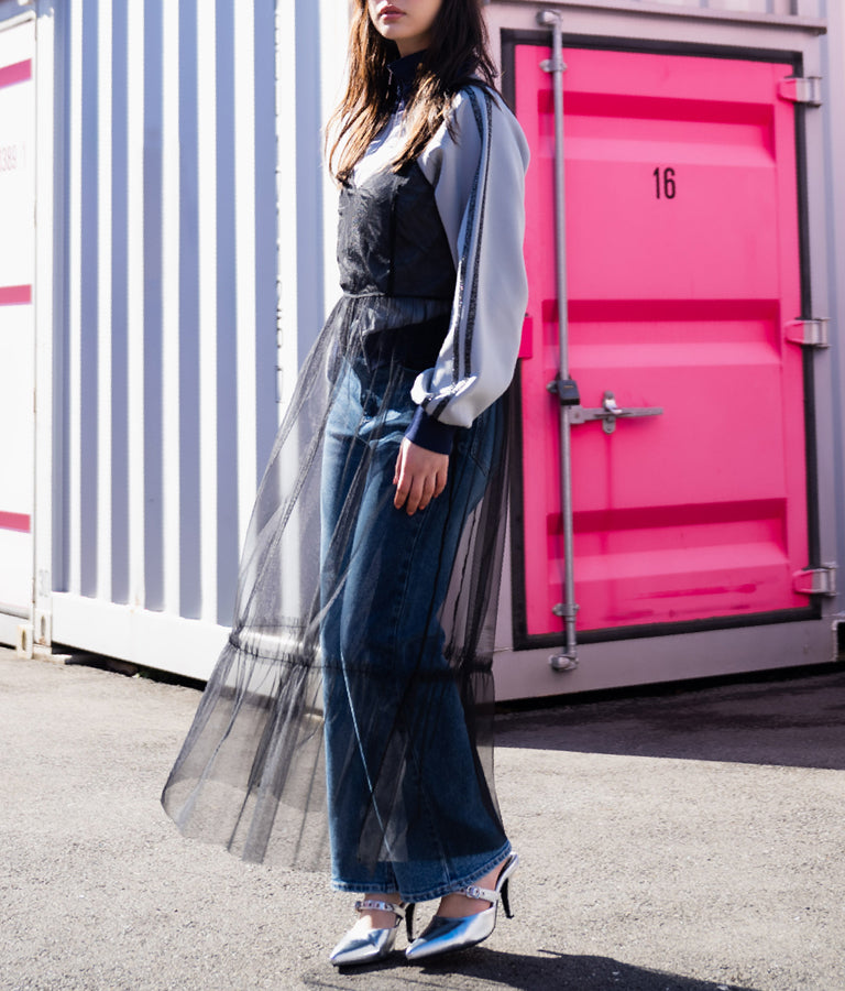 3つボタン ストレッチ ストレート デニム パンツ 152-5583