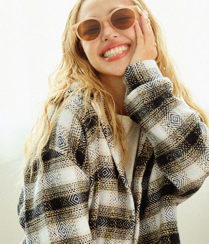 オルテガチェックオーバーシャツジャケット 815-6649