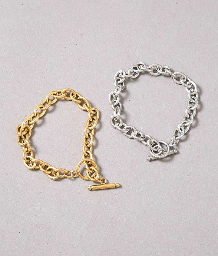 金属アレルギー対応 ステンレス チェーン ブレスレット 369-9543