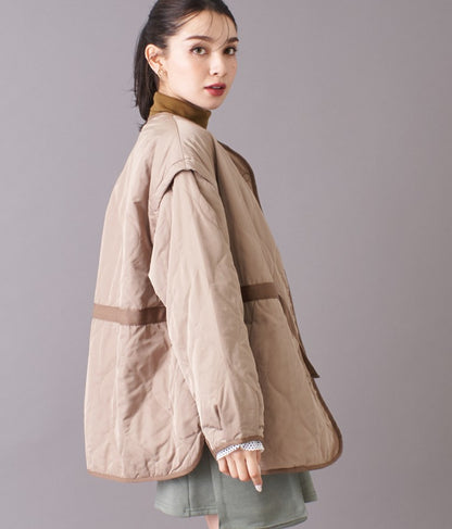 2WAY 袖 取り外し 波 キルト ジャケット 526-6385