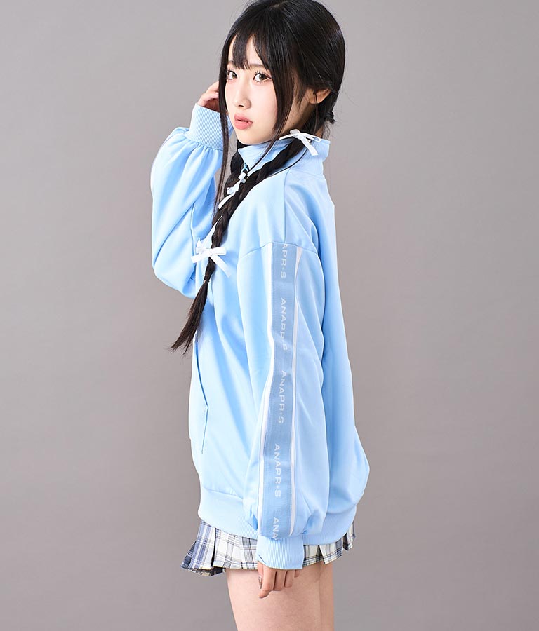 R+S吸水速乾付きラインジャージブルゾン 914-7318