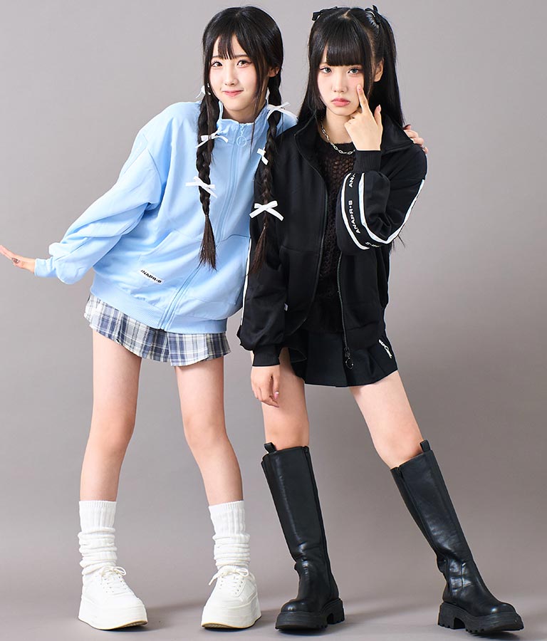 R+S吸水速乾付きラインジャージブルゾン 914-7318