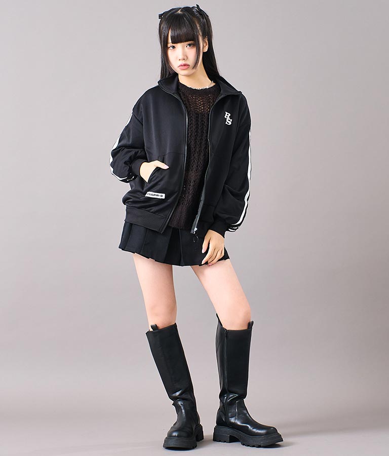 R+S吸水速乾付きラインジャージブルゾン 914-7318