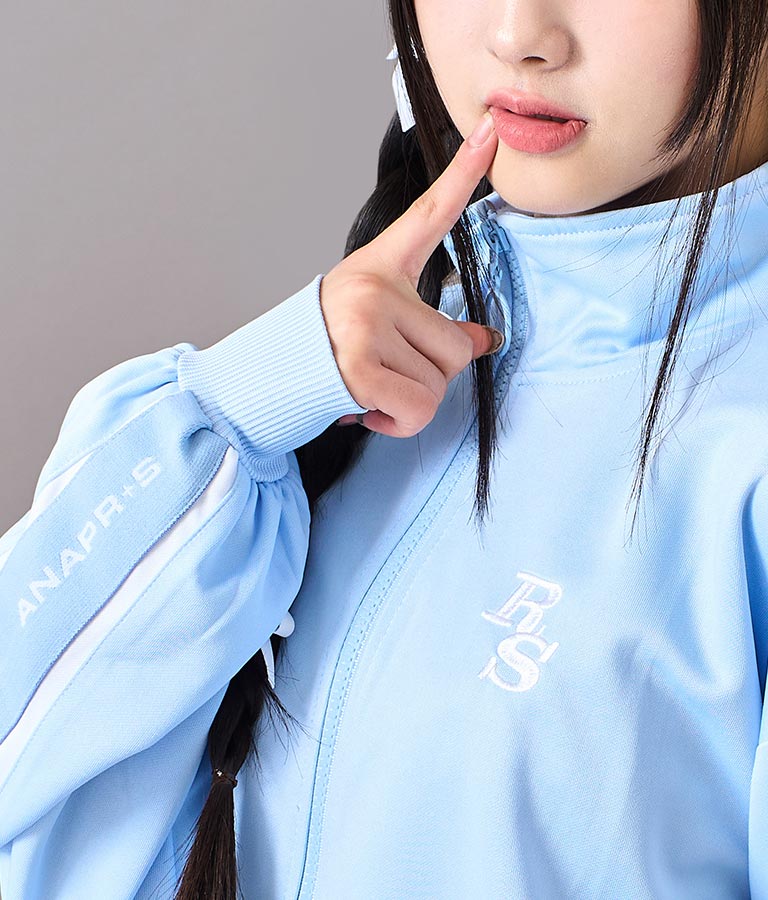 R+S吸水速乾付きラインジャージブルゾン 914-7318