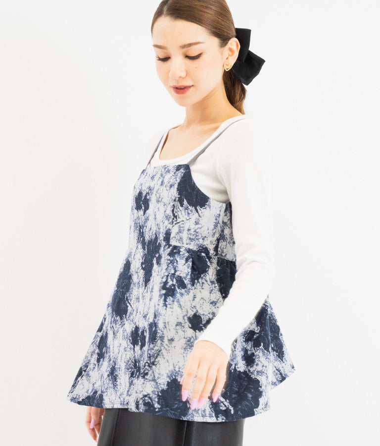 ゴブラン ジャガード ペプラム ビスチェ 523-6790