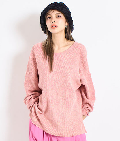 ビッグシルエット ルーズ ニット セーター 2WAYネック 長袖 493-2608