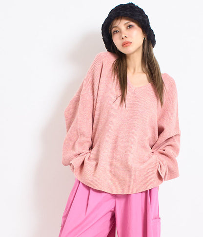 ビッグシルエット ルーズ ニット セーター 2WAYネック 長袖 493-2608