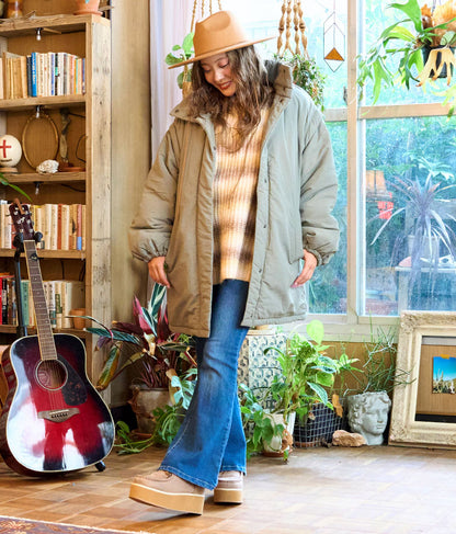 タイダイ ボーダー クルーネック ボリュームスリーブ ニット 853-5755