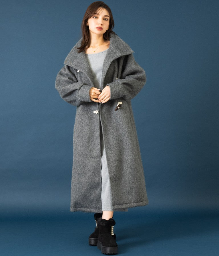 シャギー ロング ダッフル コート 526-6713