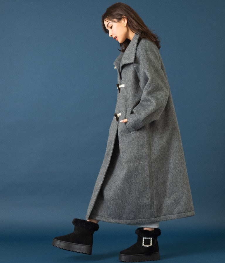 シャギー ロング ダッフル コート 526-6713