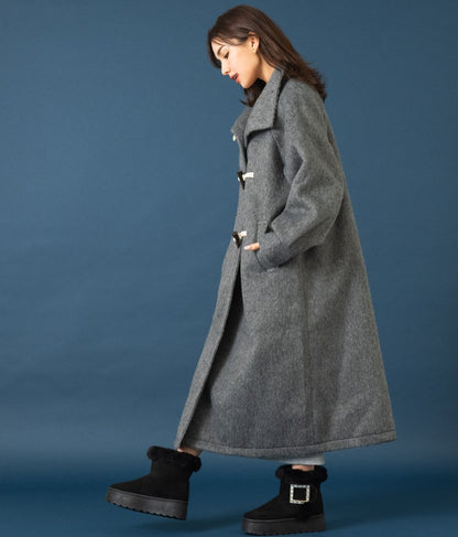 シャギー ロング ダッフル コート 526-6713