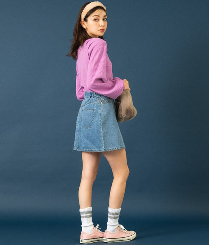 ラグラン ボリュームスリーブ リブ トップス カットソー 523-6589