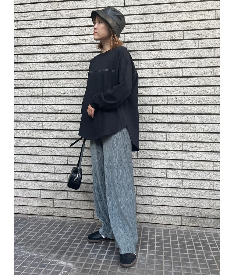 ベロア ランダム プリーツパンツ 152-5303