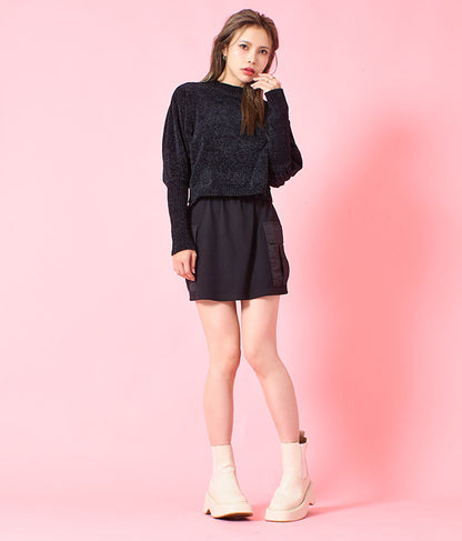 ロングカフス モールニット トップス 493-2569