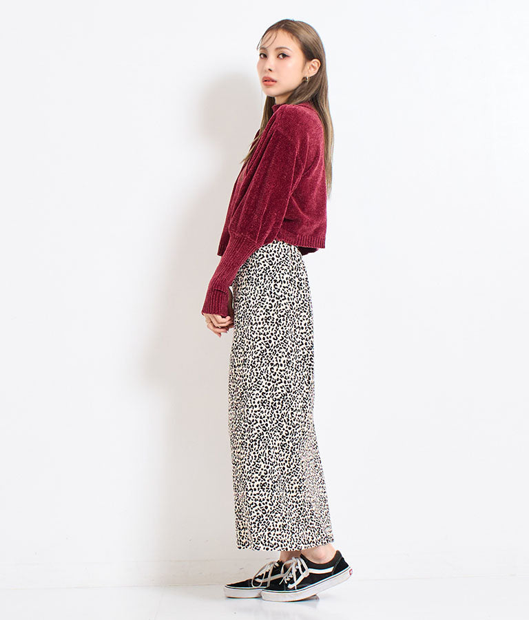 ロングカフス モールニット トップス 493-2569