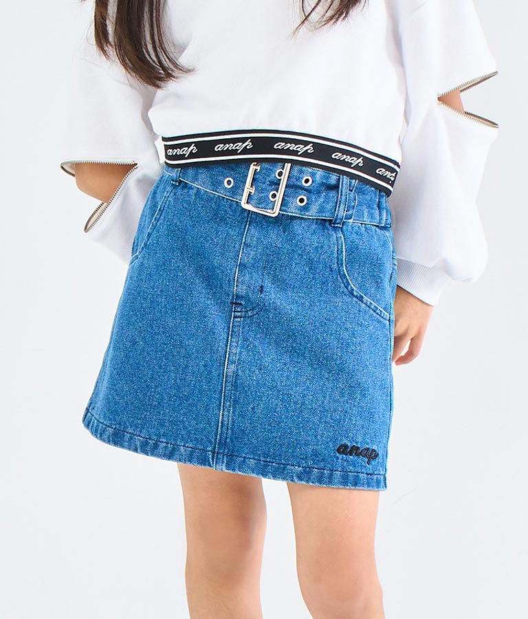 太ベルト デザイン インパン付 スカート 421-3332