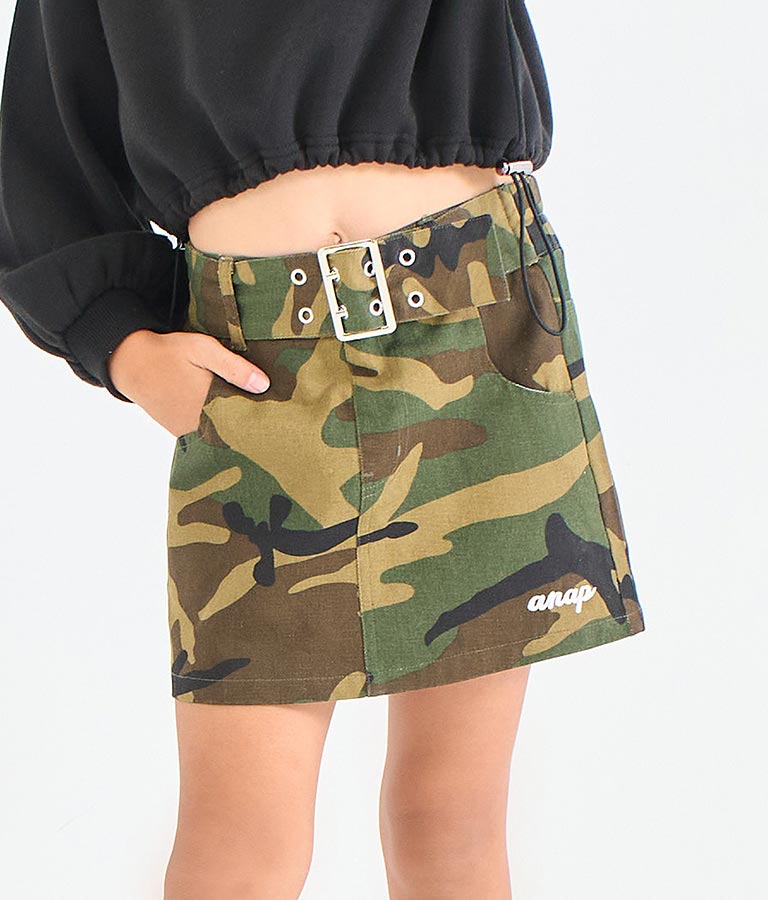 太ベルト デザイン インパン付 スカート 421-3332