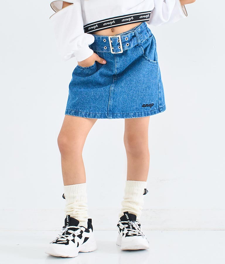 太ベルト デザイン インパン付 スカート 421-3332