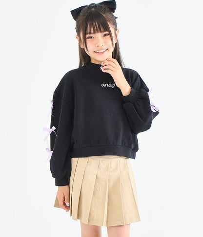 ハート ボタン 裾 プリーツ スカート 421-3308