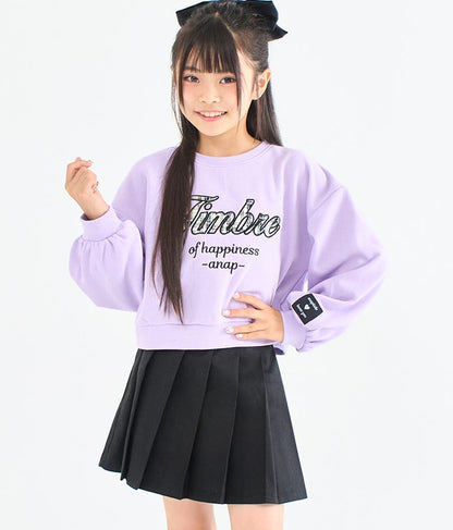 ハート ボタン 裾 プリーツ スカート 421-3308