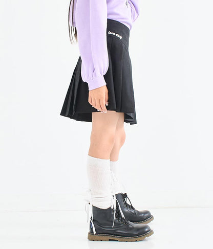 ハート ボタン 裾 プリーツ スカート 421-3308