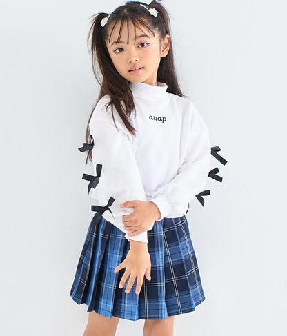 ハート ボタン 裾 プリーツ スカート 421-3308