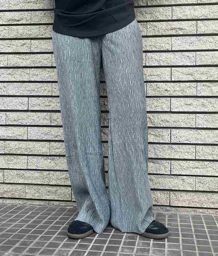 ベロア ランダム プリーツパンツ 152-5303