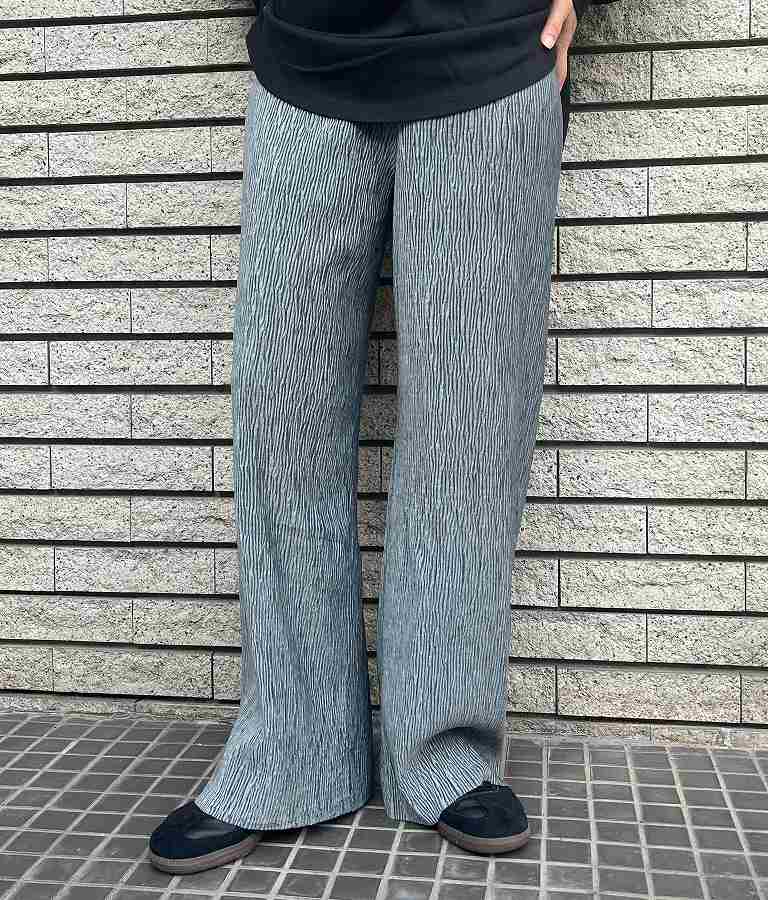 ベロア ランダム プリーツパンツ 152-5303
