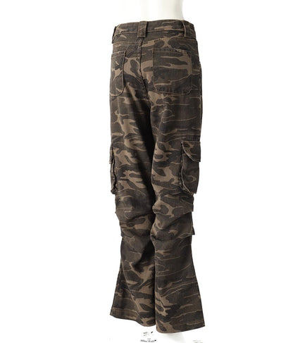 【ティーンズライン】迷彩 ワイド パンツ  (M、Lサイズ展開)