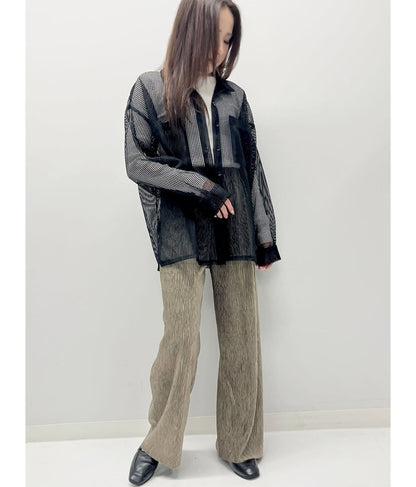 ベロア ランダム プリーツパンツ 152-5303