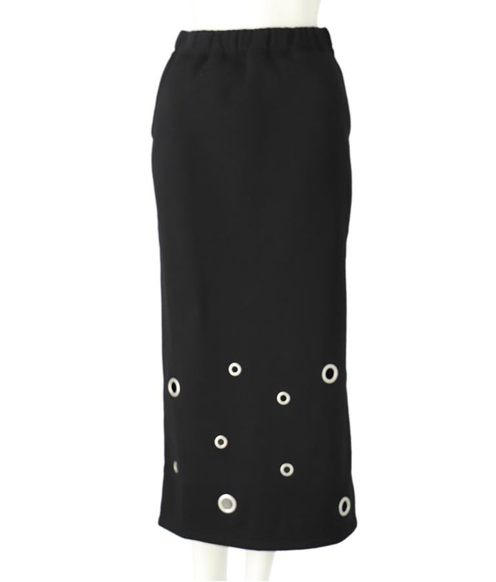 裏起毛 アイレット ナロー スカート 361-9544