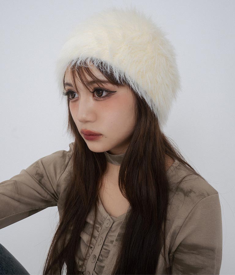 【ティーンズライン】 ファー ビーニー 919-7598