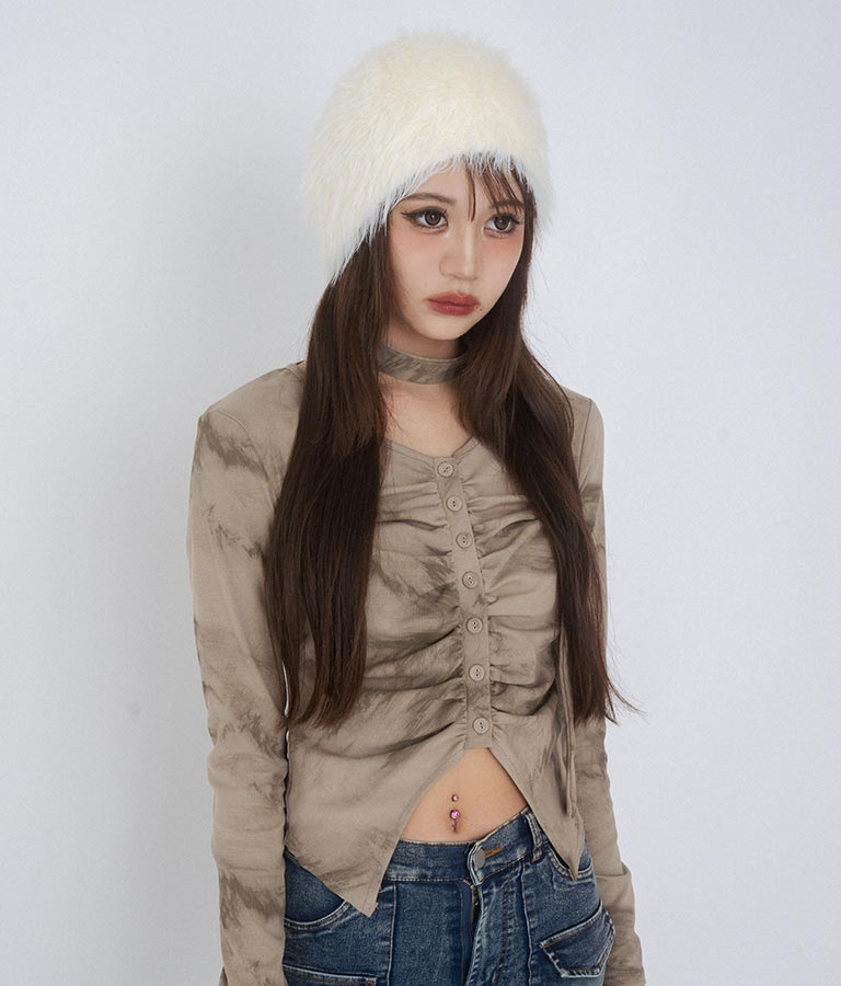 【ティーンズライン】 ファー ビーニー 919-7598