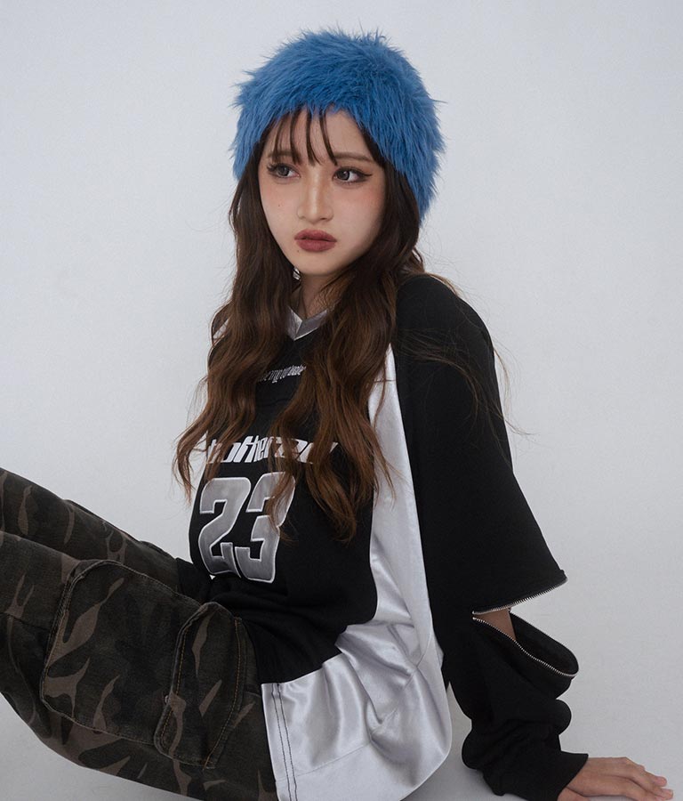 【ティーンズライン】 ファー ビーニー 919-7598