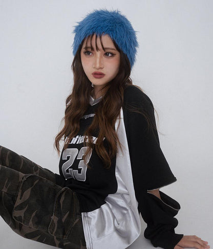 【ティーンズライン】 ファー ビーニー 919-7598