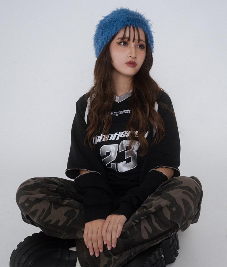 【ティーンズライン】 ファー ビーニー 919-7598