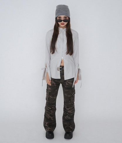 【ティーンズライン】迷彩 ワイド パンツ  (M、Lサイズ展開) 912-7589