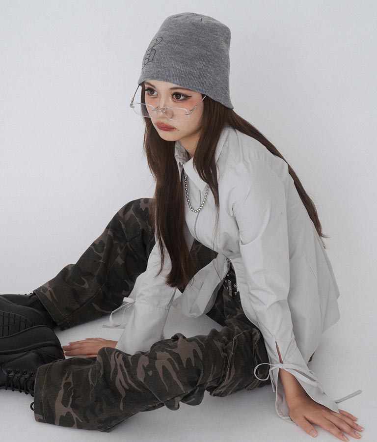 【ティーンズライン】迷彩 ワイド パンツ  (M、Lサイズ展開) 912-7589