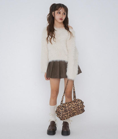 【ティーンズライン】フェイクレザー プリーツ スカート 911-7595