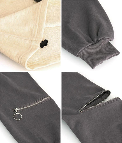 バタフライ デニムワッペン ラグラン スウェット トップス 913-7567