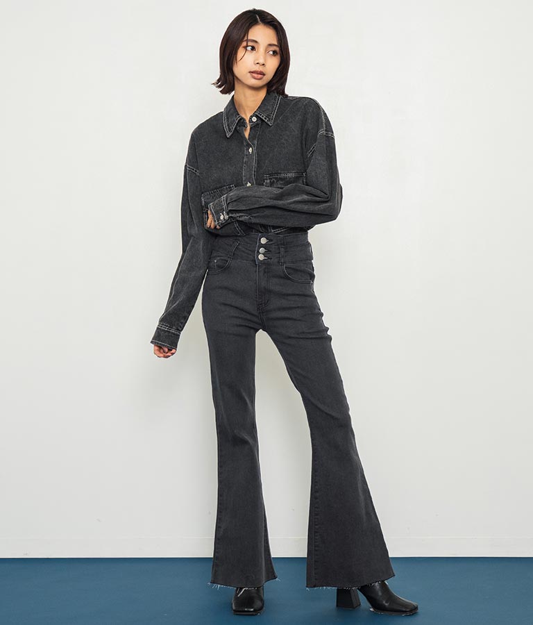 デニムオーバーサイズシャツ 154-5497