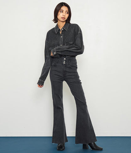 デニムオーバーサイズシャツ 154-5497