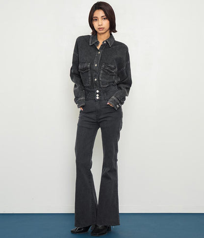 デニムオーバーサイズシャツ 154-5497