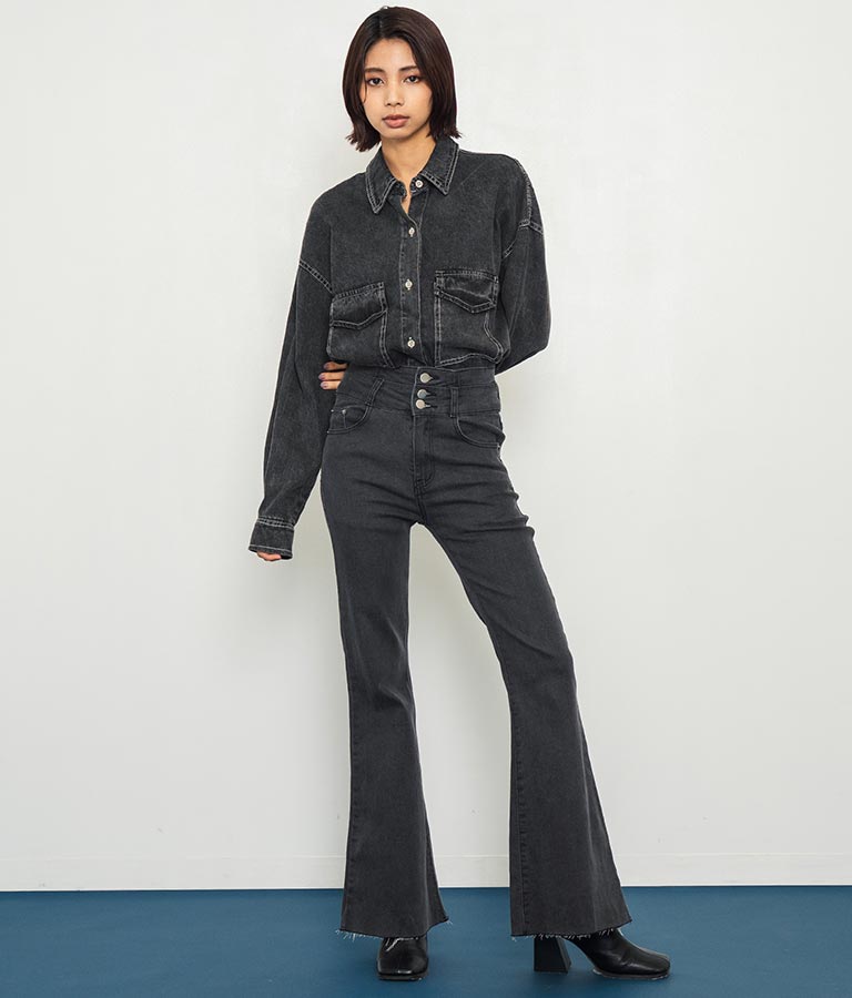 デニムオーバーサイズシャツ 154-5497