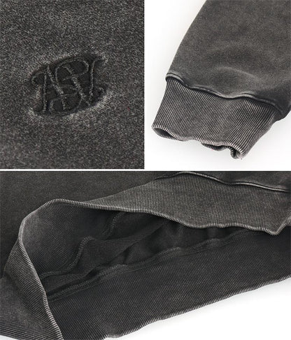 【ティーンズライン】チョーカー ミエ ユーズド 加工 Vネック スウェット トップス (M、Lサイズ展開) 913-7591